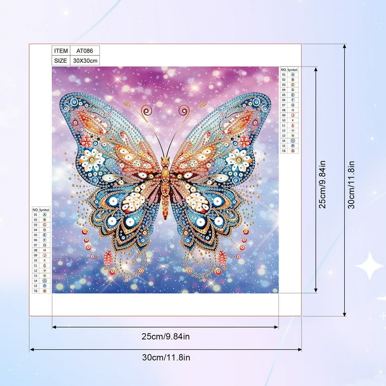Fantasy Butterfly Diamond Art Painting Kit - Walmart.com