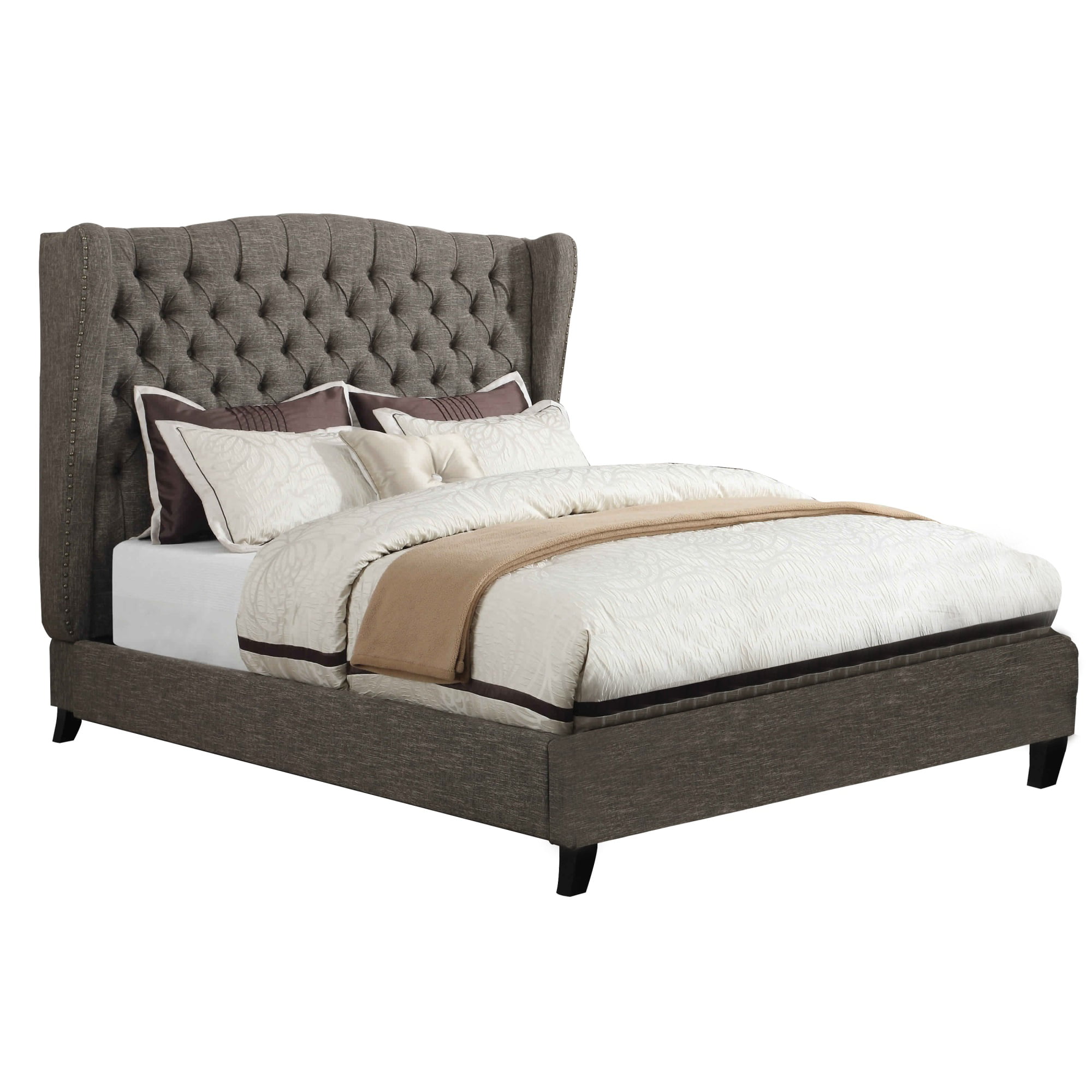 king tufted bed