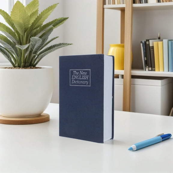 PENIKOKO Large Book Style Lock Box with Combination Password Home Safe Storage