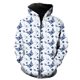 thumbnail image 1 of Sudadera con capucha y cremallera de manga larga con diseño de mariposa de dibujos animados para hombre, estilo hip hop, ropa de calle, genial, 2024, gran oferta, sudaderas con estampado 3D., 1 of 6