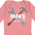 thumbnail image 4 of Inktastic Papa Little Helper Boys Long Sleeve Baby Bodysuit, 4 of 5