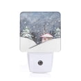 thumbnail image 1 of Fotbe Watercolor Winter Landscape For Christmas Luz Nocturna LED, Luz de Noche con Sensor de Luz Natural de Anochecer a Amanecer, Se Enchufa a la Pared, Blanco Cálido 0.5W-US, 1 of 7