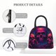 thumbnail image 4 of Balery Purple-Red Skull Bolsa de Almuerzo para Mujeres, Caja de Almuerzo, Bolsa de Almuerzo Pequeña Impermeable, Tote de Almuerzo Reutilizable con Gran Capacidad, 4 of 6