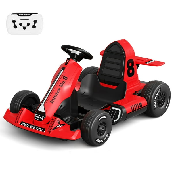 XJD Electric Go Kart for Kids Ages 38 12V Battery Powered Pedal