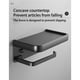 thumbnail image 2 of Advancent Rollo de pañuelos sin perforaciones con soporte para teléfono móvil Estante de papel higiénico Estante de almacenamiento de aluminio Hardware Cocina y Comedor Negro Advancent HA066928-02, 2 of 6