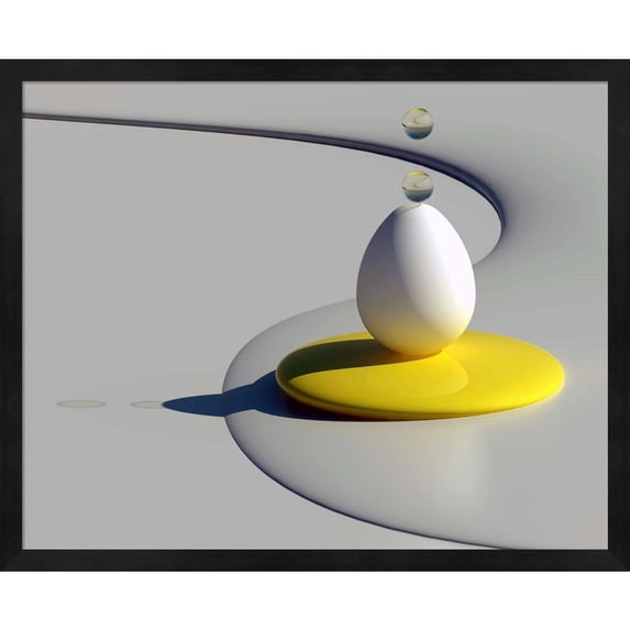 Great Art Now Egg Shapes by Antonyus Bunjamin (Abe), Framed Wall Art, 21.25W x 17.25H