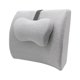 thumbnail image 2 of Cojín para la espalda y la cintura, cojín de espuma viscoelástica, correas ajustables, cojín para la parte inferior de la espalda, almohada de soporte gris claro, 2 of 8
