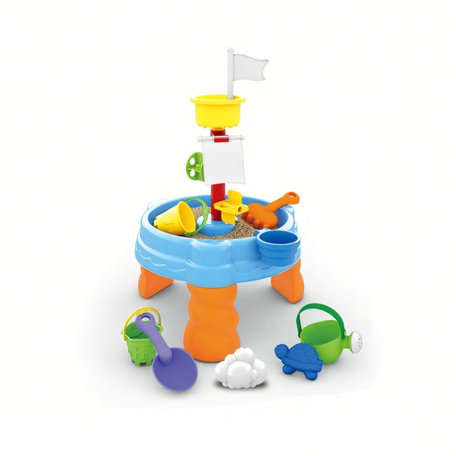 Preschool Water Table Kids Sensory Activity Set with 13 Piece Toy Accessories Outdoor Summer Play Fishing Game for Toddlers and Children