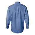 thumbnail image 3 of Van Heusen Men's Dress Shirts Regular Fit Silky Poplin Solid, Periwinkle, 14.5"-15" Neck 32"-33" Sleeve, 3 of 5