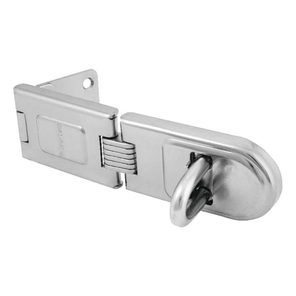 Master Lock 720-D Bright Hardened Steel 6-1/4 In. L Fixed Staple Hasp