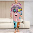 thumbnail image 6 of Amazing World of Gumball Men's Hooded Jumpsuit - Zip Up One Piece Pajamas Soft Cozy Winter Warm Plush Loungewear, 6 of 8