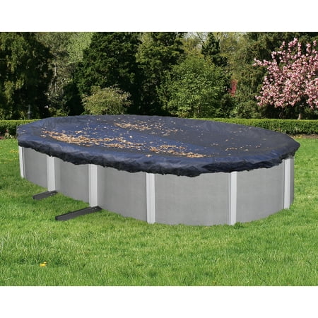 Blue Wave 15-ft x 30-ft Oval Leaf Net Above Ground Pool Cover