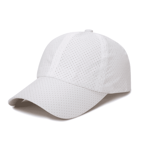 TELOLY Baseball Cap Versatile Sunscreen for Men and Women in Spring and Summer Maga Hat Quick-Drying Breathable Peaked Cap Sun Hats for Women,White