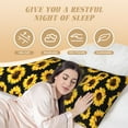 thumbnail image 4 of Easygdp Sunflower 6 Long Body Pillowcase - Super Soft Microfiber Body Pillow Case - Envelope Closure, Cool, Anti-Fading- 20x54 in, 4 of 8