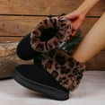 thumbnail image 3 of Classic Warm Ankle Snow Booties with Fur Lining Winter Women's Waterproof Lightweight Anti Slip Ankle Snow Boots for Women Platform Slip on Shoes, 3 of 11