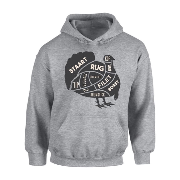 Awkward Styles Thanksgiving Hoodie Turkey Meat Hooded Sweatshirt