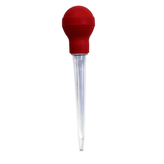 Dependable Industries 10.5 inch Baster for Keeping Meat Moist and full Of Flavor Red