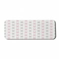 thumbnail image 1 of Bunny Computer Mouse Pad, Bicolour Pattern of Cartoon Fluffy Baby Rabbits and Minimal Hearts, Rectangle Non-Slip Rubber Mousepad Large, 31" x 12" Gaming Size, Baby Pink and Pale Grey, by Ambesonne, 1 of 2