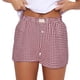 thumbnail image 1 of Ploknplq Shorts for Women,Ladies Shorts,Loose Shorts Women,Shorts Cute Soft Elastic Low Waist Plaid Print Front Pajama Shorts Sleepwear,Womens Shorts Dressy Casual,Comfy Shorts for Women Red 2 M, 1 of 9