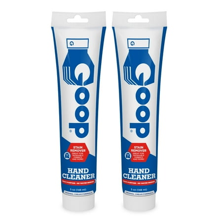 GOOP Original Multi-Purpose Waterless Hand Cleaner and Stain Remover - 5 oz Tube (Pack of 2)