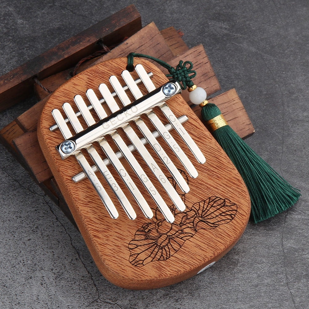 GECKO 8 Keys Finger Kalimba Thumb Piano Portable Beginners Keyboard