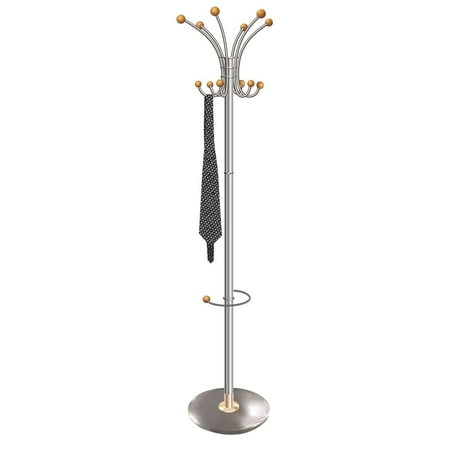 Stewart Superior SECO Chatel Coat Stand with Umbrella Holder, 6 Coat Hooks, 6 Accessory