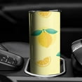 thumbnail image 3 of 20 oz Double Wall Cups with LeakProof Lid Lemon Skinny Tumbler for Housewarming Wedding Birthday Gift, 3 of 7