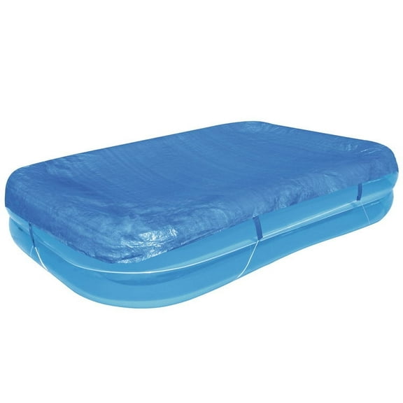 ERDOUY Rectangular Pool Cover Fits 120 in x 72 in (305 cm x183 cm) 22 in (56 cm), Overhang with Rope Ties