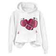 thumbnail image 4 of VBARHMQRT Chandail de Sensibilisation au Cancer du Sein Chandails à Manches Longues pour Femmes Chandail de Sensibilisation au Cancer Motif Ruban Chandails à Capuche, 4 of 4