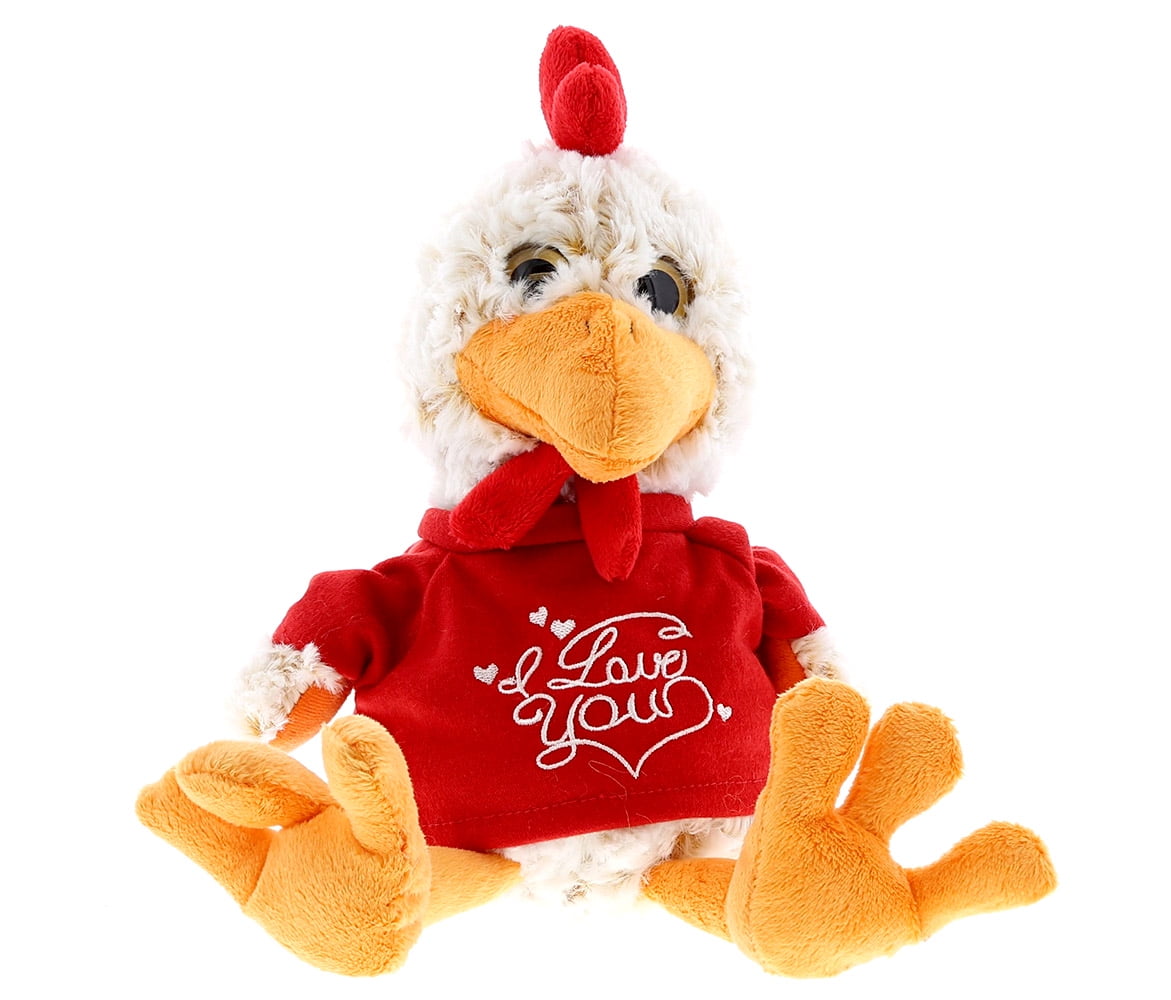 Puzzled Super Soft Sitting Rooster Plush 9 9 Getting Fit 5193
