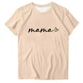 thumbnail image 2 of Fiudx Camisetas para Mujer Camiseta Casual de Manga Corta con Cuello Redondo y Estampado de Letras para Mujer, 2 of 4