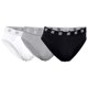 thumbnail image 1 of CR7 calzoncillos para hombre, pack de 3 - calzoncillos, logo en la cintura, algodón elástico Negro/Gris/Blanco L (Large), 1 of 5