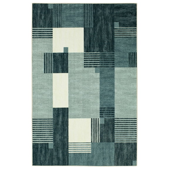 Mohawk Home Alliance Indoor Geometric Area Rug, Blue, 6' x 9'