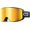 Black Frame - Gold Lens, variant on Ski Goggles with 3X Anti-Fog -  UV Protection, OTG, Gifts for Skiing, Snowboard, Snowmobile, Men, Women