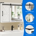 thumbnail image 2 of DEXTRUS 31.5" Wall Mount Medicine Cabinet with Mirror Sliding Door, Bathroom Storage Cabinet, White, 2 of 8