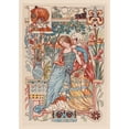 thumbnail image 3 of Eugène Grasset 18x24 Black Modern Framed Museum Art Print Titled - Female Asset in the Arms of Her Servant, 3 of 5