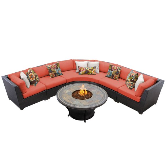 Bermuda 6 Piece Outdoor Wicker Patio Furniture Set 06e