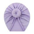 thumbnail image 2 of Splozh Hats for Toddler Girls Preemie Hats Baby Bow Cap Warm Cotton Hospital Baby Beanie for Boy Girl Newborn Infant,Purple,One Size, 2 of 3