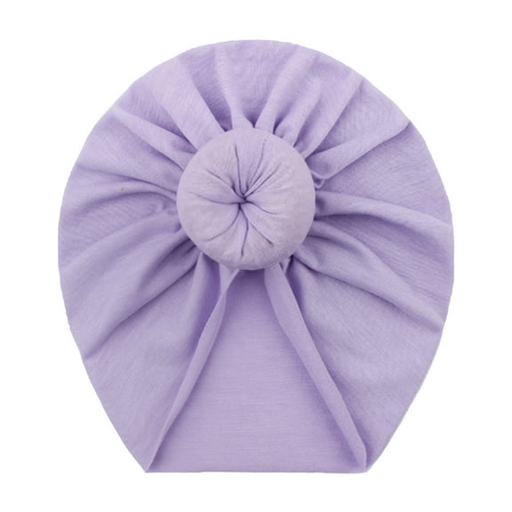 Splozh Baby Hats Newborn Toddler Baby Boys Girls Solid Knotted Hat Beanie Headwear Purple,One Size
