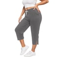 thumbnail image 5 of Women Casual Pants Plus Size Casual Pants With Pockets Soft Stretchy Yoga Trousers For Comfortable Athletic Wear And Everyday, 5 of 7