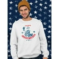 thumbnail image 2 of Fourth Of July Independence Sweatshirt Men -Image by Shutterstock, Male 3X-Large, 2 of 4