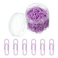 thumbnail image 1 of 200 piezas de clips de papel, clips de metal de 28 mm, clips resistentes y duraderos a prueba de óxido para oficina, morado, 1 of 6