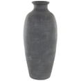 thumbnail image 6 of DecMode 24" Textured Whitewashed Black Ceramic Vase, 6 of 9
