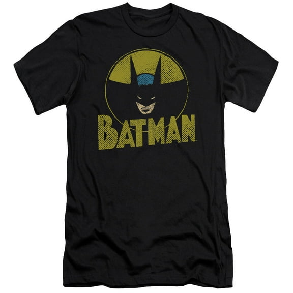 DC Comics Circle Bat S/S Adult 30/1 T-Shirt Black