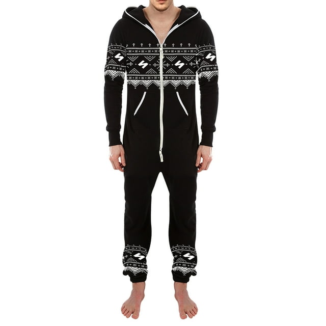 SkylineWears Combinaison à Capuche Mode Homme une Pièce Pyjama une Pièce Sans Pieds