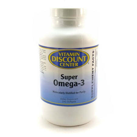 Discount Heart - Super Omega-3 Fish Oil Supplement by Vitamin Discount Center - 240 Softgels