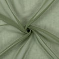 thumbnail image 5 of Aurora Home  Linen-Textured Semi-Sheer Curtain Panels Rod-Pocket Panel Pair - 84" & 96" 52 X 84 - Green, 5 of 5