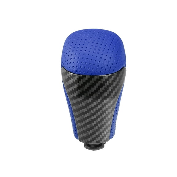 Gear Shift Knob Car Inner Gear Shifter Knob for Toyota Tacoma 2016-2022 Faux Leather Plastic Blue