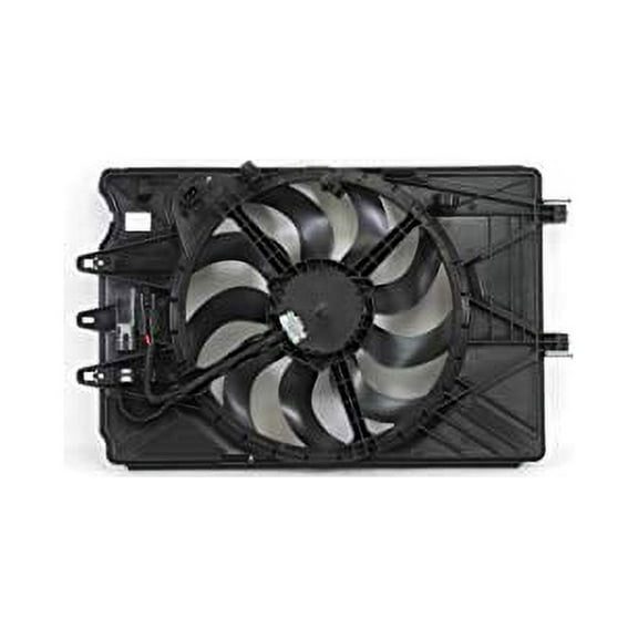 Dual Radiator and Condenser Fan Assembly - Cooling Direct Fit/For 68202033AA 14-17 Fiat 500L