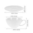 thumbnail image 3 of LEXSOMEO 1 Set of Cappuccino Cup with Saucer Porcelain Espresso Cup Set Ceramic Coffee Cup, 3 of 5